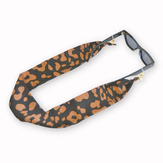 Pañuelo de seda print chocolate