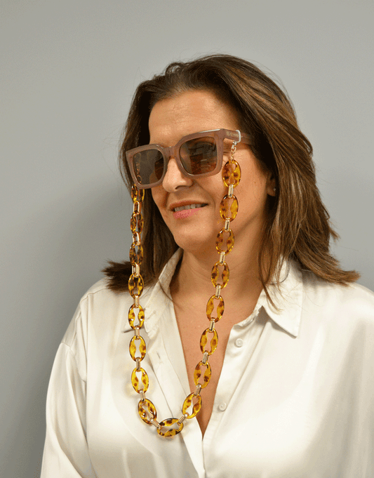 Cadena Acrílica Carey Gold - Harpper Collection