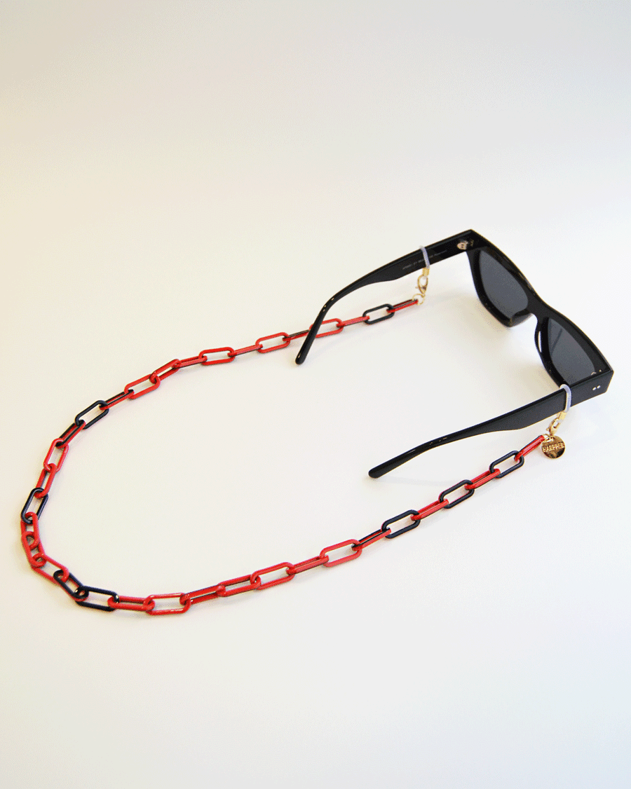 Cadena-collar Black & Red - Harpper Collection