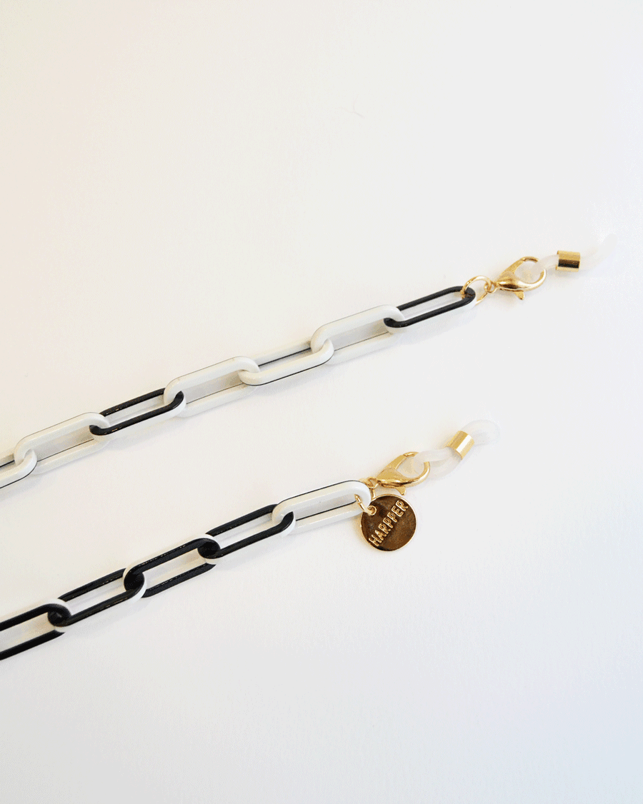 Cadena-collar Black & White - Harpper Collection